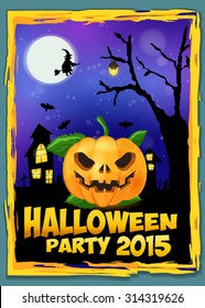 Halloween party flayer 2015 year