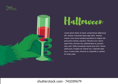Halloween party flyer background
