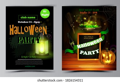 Vector de juego de volantes de la fiesta de Halloween