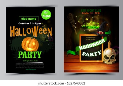 Vector de juego de volantes de la fiesta de Halloween