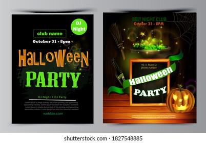 Vector de juego de volantes de la fiesta de Halloween