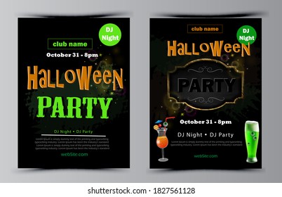 Vector de juego de volantes de la fiesta de Halloween