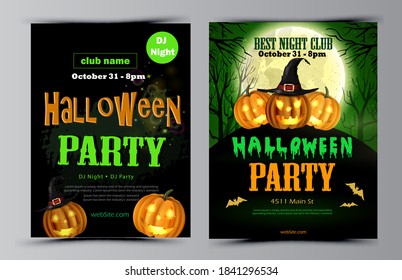 Vector de juego de volantes de la fiesta de Halloween