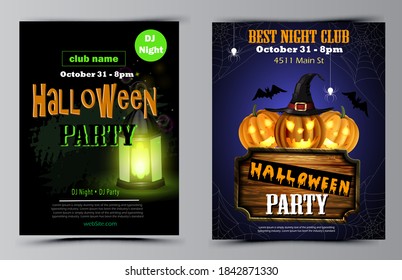 Vector de juego de volantes de la fiesta de Halloween