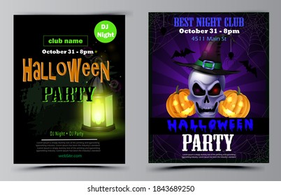 Vector de juego de volantes de la fiesta de Halloween