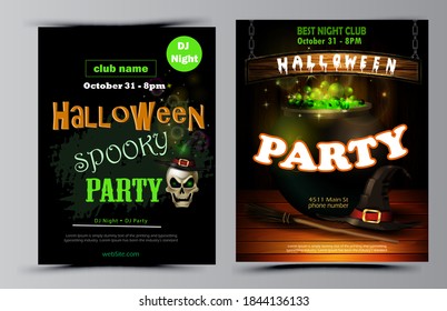 Vector de juego de volantes de la fiesta de Halloween