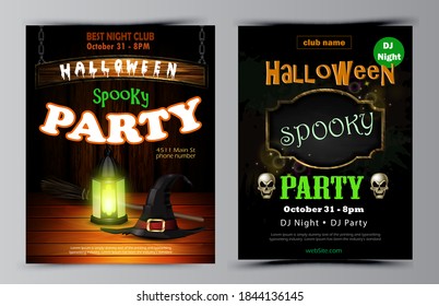 Vector de juego de volantes de la fiesta de Halloween
