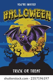 Halloween Party Flyer Vector Set