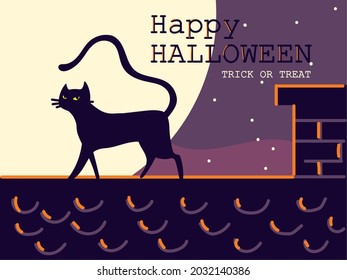 halloween party greeting card celebration