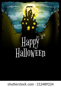 Halloween party greeting card. EPS 10 vector file included