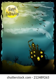 Halloween party greeting card. EPS 10 vector file included