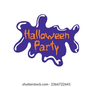 halloween party greeting illustration isolated