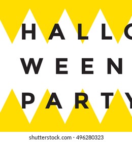 Halloween party. Happy Halloween banner. Vector illustration