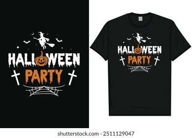 Halloween party happy halloween day 31 October halloween night ghost scary night night witch boo typography graphics tshirt design