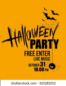 Halloween party. Happy holiday. Vector illustration EPS 10