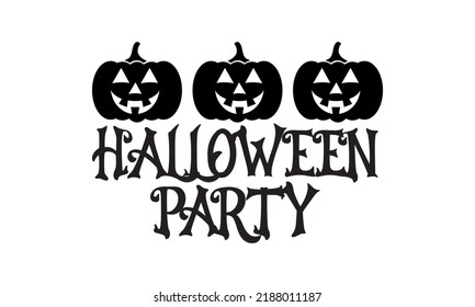 Halloween Party horror Pumpkin Vector and Clip Art