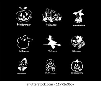 Halloween Party Icons Set