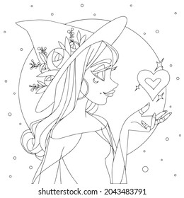 Halloween party images drawing. Vector images design. Fill the coloures.Helloween