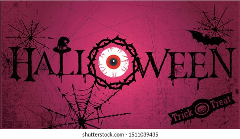 Halloween party invitation cards, poster, banner or flyer.