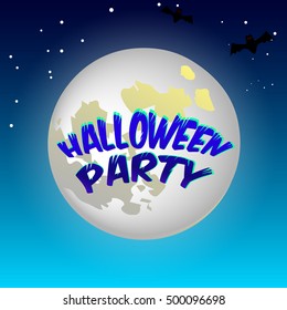 Halloween party for invitation cards and posters. vector illustration.