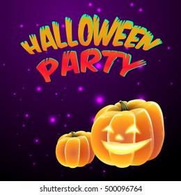 Halloween party for invitation cards and posters. vector illustration.
