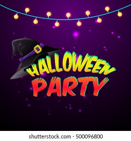 Halloween party for invitation cards and posters. vector illustration.