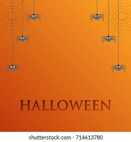 Halloween Party Invitation. Editable Vector illustration