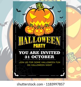 Halloween Party Invitation Poster