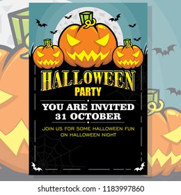 Halloween Party Invitation Poster