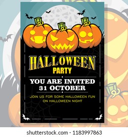 Halloween Party Invitation Poster