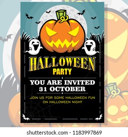 Halloween Party Invitation Poster