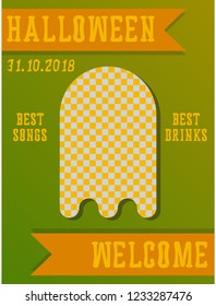 Halloween party invitation . halloween, party, scary, poster,