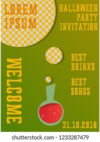 Halloween party invitation . halloween, party, scary, poster,