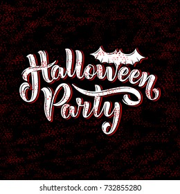 Halloween Party Lettering for your design, Vector illustration on a Halloween theme