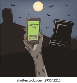 Halloween Party Mobile Invitation