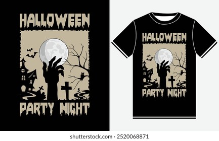 Halloween party night t shirt design for ,Happy Halloween t shirt ,Halloween day ,trendy Halloween t shirt design.