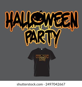 Halloween Party pattern t shirt, Halloween icon,  Happy Halloween vector design