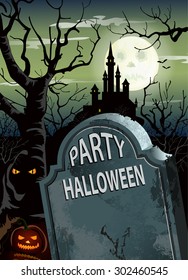 Halloween party poster