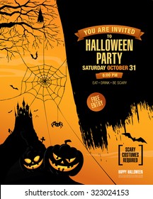 Halloween party. Poster