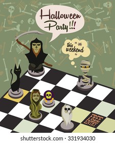 Halloween party poster