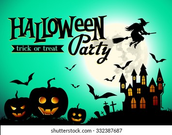 Halloween party poster
