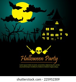 halloween party poster background
