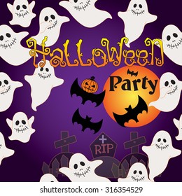 halloween party poster design.