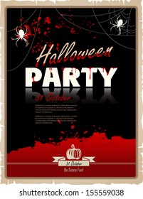 Halloween party poster. Happy holiday