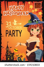 Halloween party Poster happy holiday