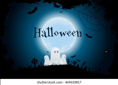 Halloween Party Poster. Holiday Card.
