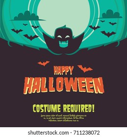 Halloween Party Poster Illustration Stock Vector Royalty Free Shutterstock