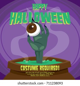 Halloween Party poster illustration.
