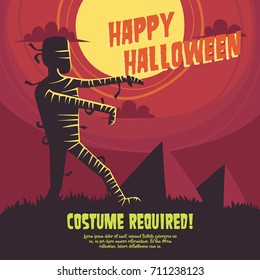Halloween Party poster illustration.