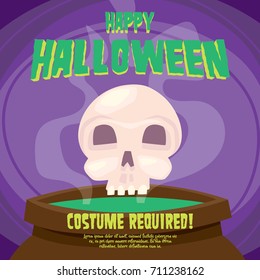 Halloween Party poster illustration.